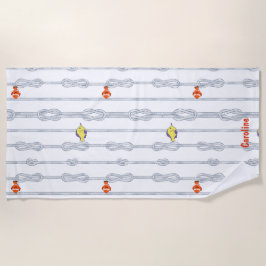 Knots and little fishes. Customisable Strandlaken