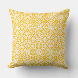 Knots on yellow pattern kussen