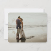 Knotspalmboomen Tropische Bestemming Trouwen Bedankkaart (Achterkant)