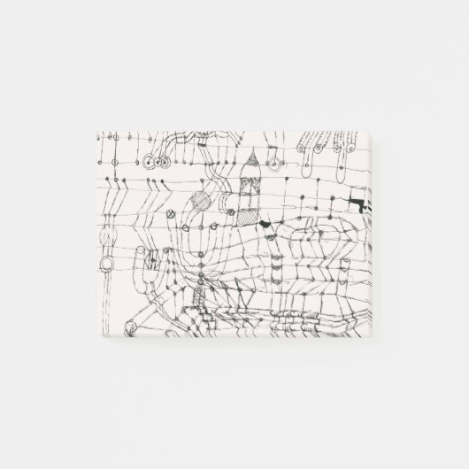 Knotted in the Manner of a Net by paul klee Post-it® Notes (Voorkant)