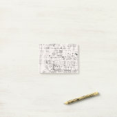 Knotted in the Manner of a Net by paul klee Post-it® Notes (Op bureau)