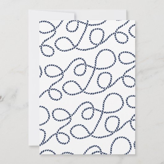 Knotted Love Bridal Shower Uitnodiging (Achterkant)