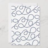 Knotted Love Engagement Party Invitation Kaart (Achterkant)