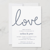 Knotted Love Engagement Party Invitation Kaart (Voorkant)
