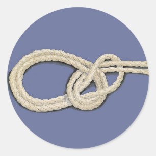 Knotten van zeelieden ronde sticker