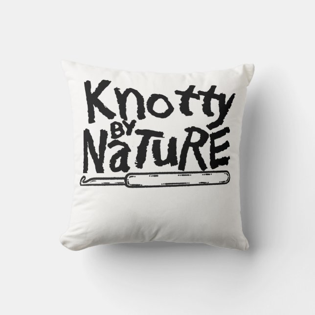 Knotty beroemd gemaakt door Natuur Pillow Kussen (Voorkant)