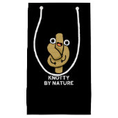 Knotty by Natuur Funny Knot Pun Dark BG Klein Cadeauzakje (Voorkant)