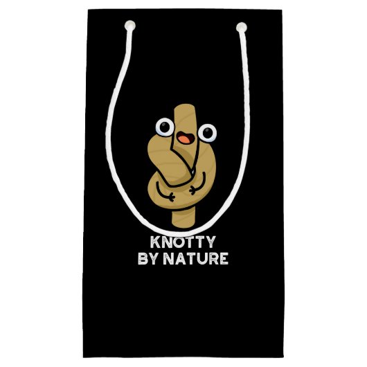 Knotty by Natuur Funny Knot Pun Dark BG Klein Cadeauzakje (Voorkant)