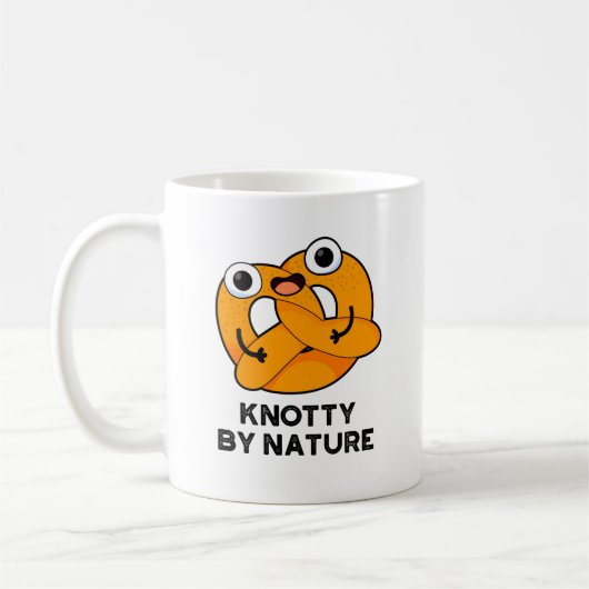 Knotty by Natuur Funny Pretzel Pun Koffiemok (Links)