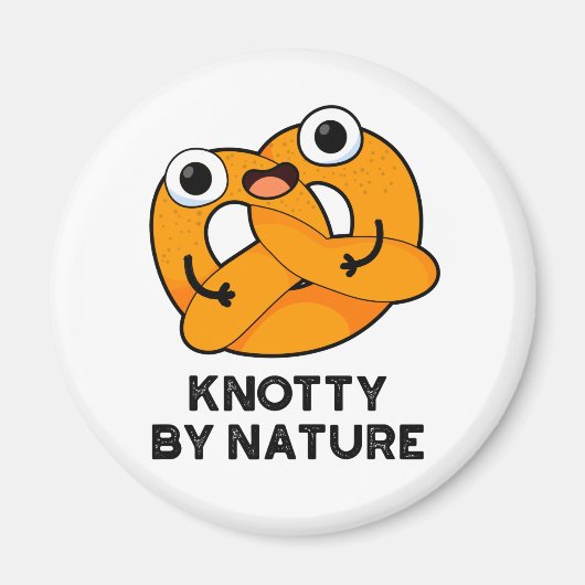 Knotty by Natuur Funny Pretzel Pun Magneet (Voorkant)