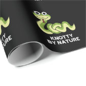Knotty by Natuur Funny Snake Pun Dark BG Cadeaupapier (Rol Hoek)