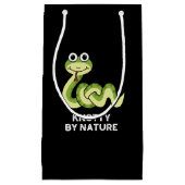 Knotty by Natuur Funny Snake Pun Dark BG Klein Cadeauzakje (Voorkant)
