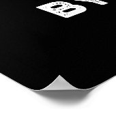 Knotty by Natuur Funny Snake Pun Dark BG Poster (Hoek)