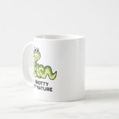 Knotty by Natuur Funny Snake Pun Koffiemok (Voorkant links)