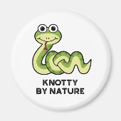 Knotty by Natuur Funny Snake Pun Magneet (Voorkant)