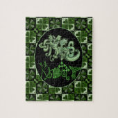 Knotty Celtic Knot Irish Dragon Jigzaag Puzzle Legpuzzel (Verticaal)