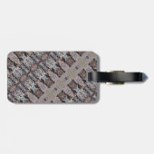 Knotty Cement Ikat Bagagelabel (Achterkant horizontaal)