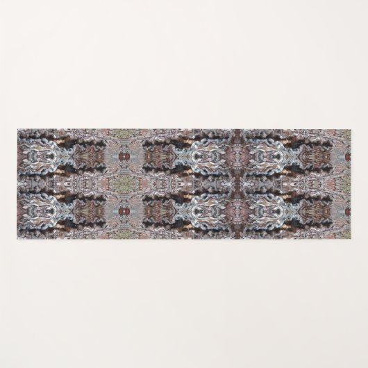Knotty Cement Ikat Yogamat (Voorkant (horizontaal))