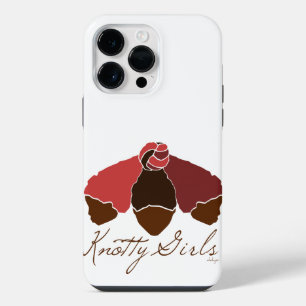 Knotty Girls Zwarte Meisjes met Haar in een Knoop iPhone 14 Pro Max Hoesje