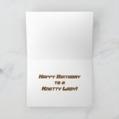 Knotty Happy Birthday Kaart (Binnen)