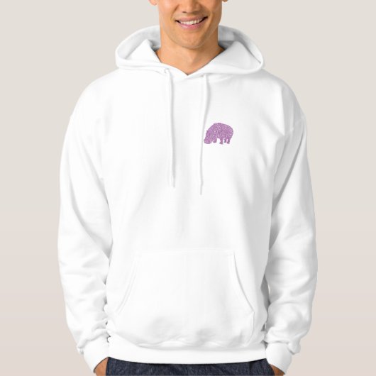Knotty Hippo - back Hoodie (Voorkant)