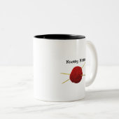 Knotty Knitter Two-Tone Mok (Voorkant rechts)