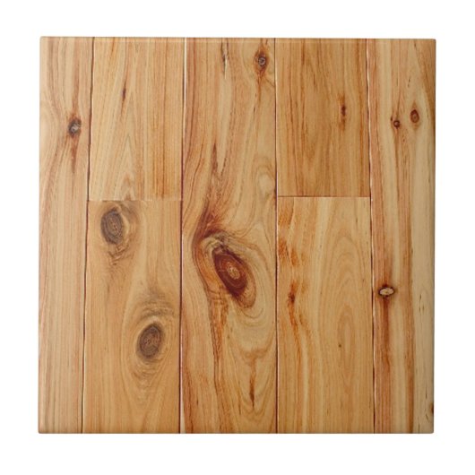 Knotty Light Wood Grain Floor Tegeltje (Voorkant)