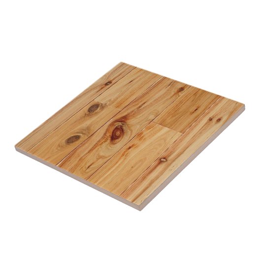 Knotty Light Wood Grain Floor Tegeltje (Zijkant)