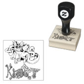 Knotty lil Celtic Knot Dragon Rubberstempel (Gestempeld)