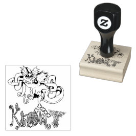 Knotty lil Celtic Knot Dragon Rubberstempel