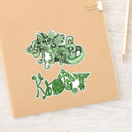 Knotty lil Dragon Celtic knopen Sticker