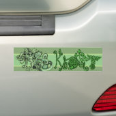 Knotty lil Dragon~celtic knot bumper sticker (Op auto)