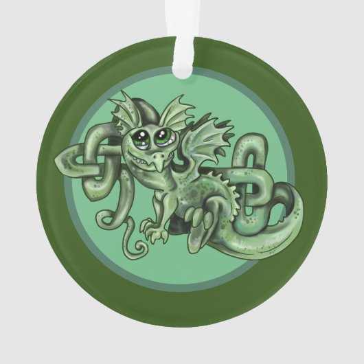 Knotty lil Dragon!Celtic Knot Ornament (achterkant)