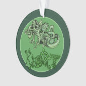 Knotty lil Dragon!Celtic Knot Ornament (voorkant)