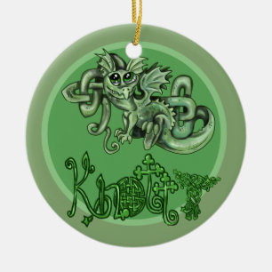 Knotty lil Dragon!Celtic Knot Ornament