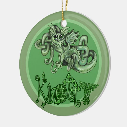 Knotty lil Dragon!Celtic Knot Ornament (Links)