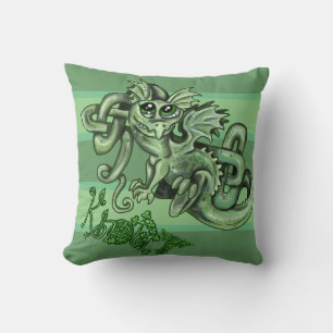 Knotty lil Dragon~Celtic Knot Pillow Kussen