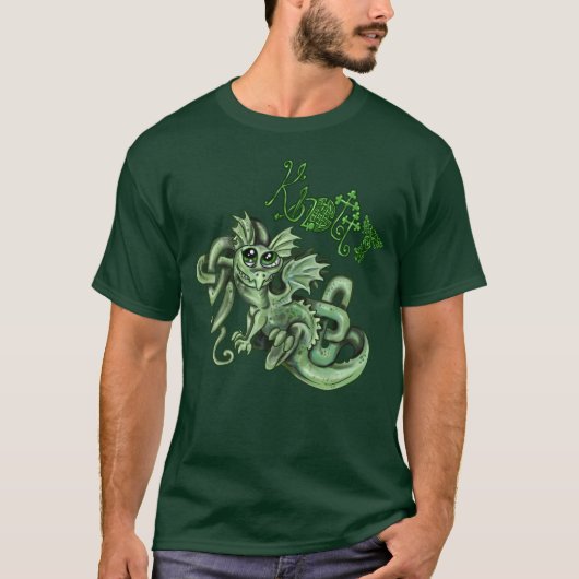 Knotty lil Dragon~Celtic knot shirt (Voorkant)