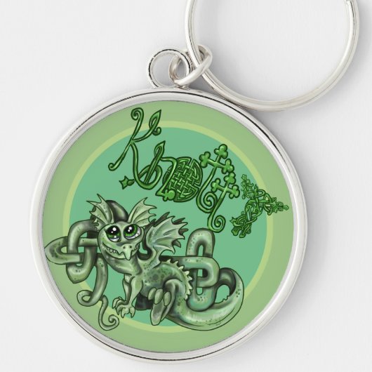 Knotty lil Dragon~Celtic knot sleutelhanger (Voorkant)