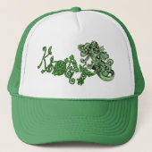 Knotty lil Dragon~celtic knot Trucker Pet (Voorkant)