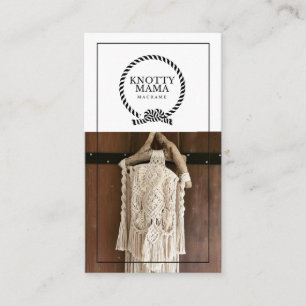 Knotty Mama Black Border Visitekaartje