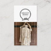 Knotty Mama White Border Visitekaartje (Voorkant)