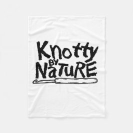Knotty van Natuur Crochet Blanket Fleece Deken