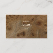 Knotty Wood Display Baby shower inzetkaart + label (Achterkant)