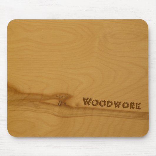 Knotty Wood mousepad Muismat (Voorkant)