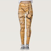 Knotty Wood Slice of Life Leggings (Voorkant)