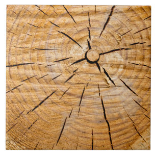 Knotty Wood Slice of Life Tegeltje