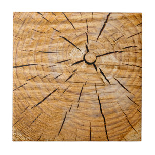 Knotty Wood Slice of Life Tegeltje