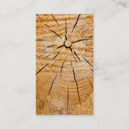 Knotty Wood Slice of Life Visitekaartje