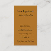 Knotty Wood Slice of Life Visitekaartje (Achterkant)